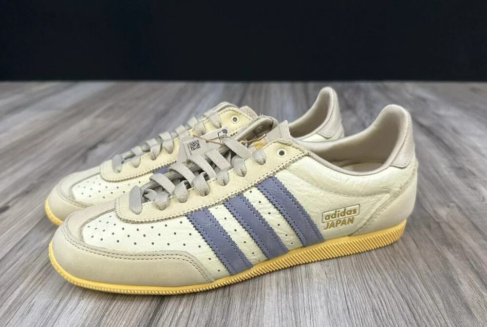 adidas Japan Cream Silver Violet Retro Low Sneakers JI2664 Womens 9.5 NEW